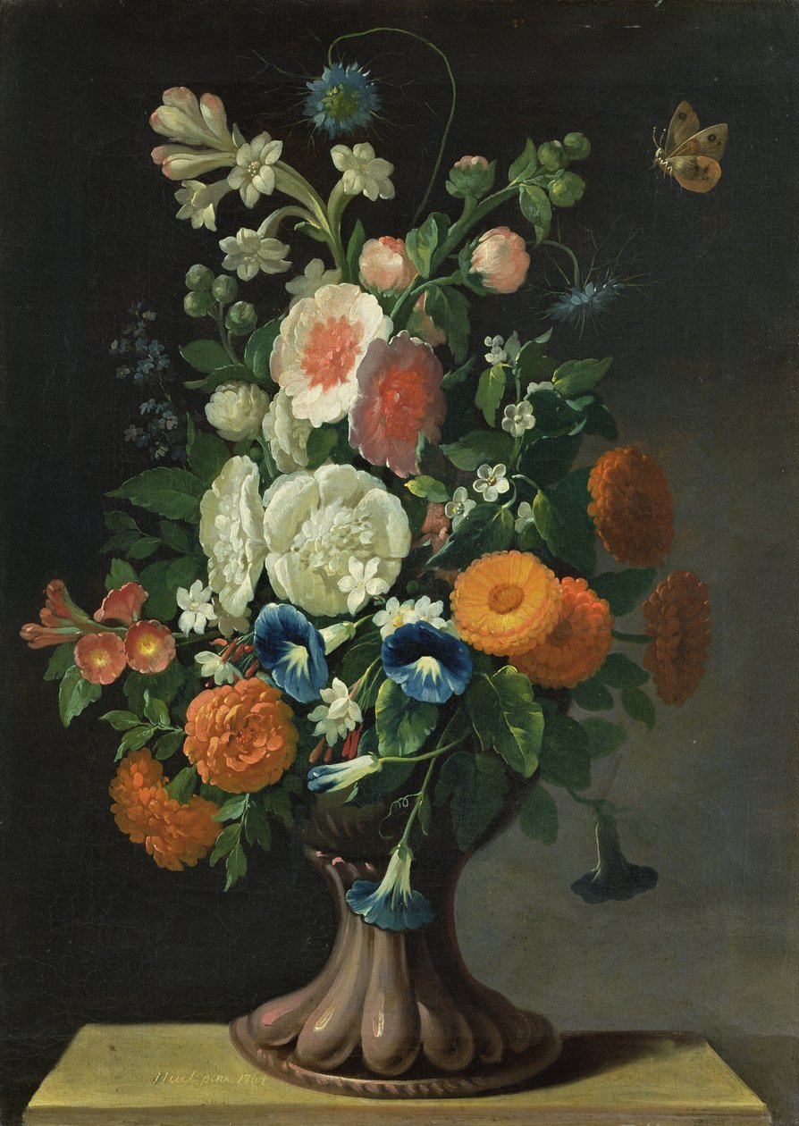 Csendélet virágokkal, 1764 alkotó: Jens Juel