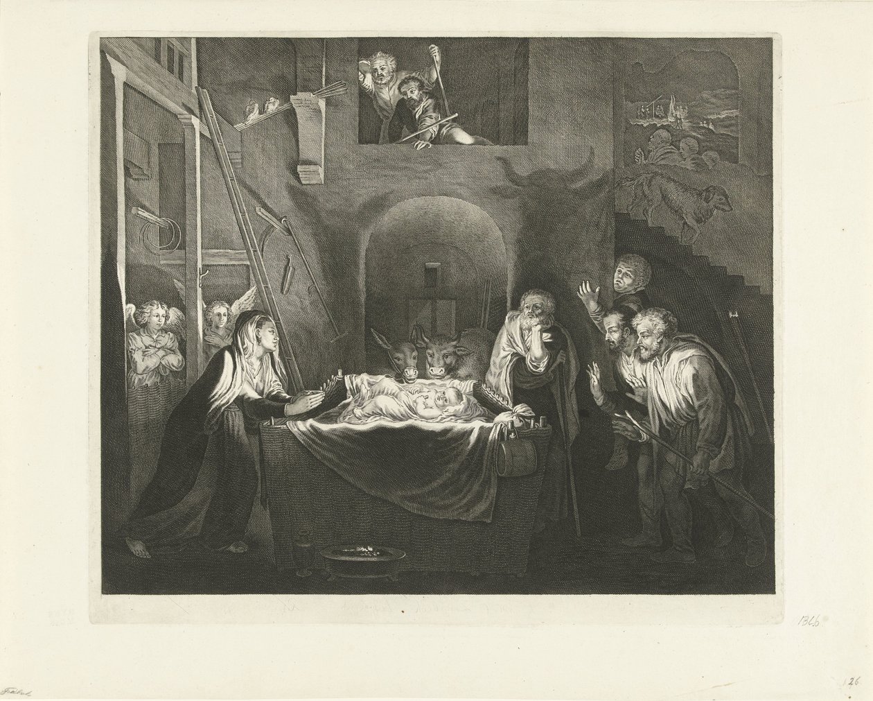 A Pásztorok imádata alkotó: Jeremias Falck