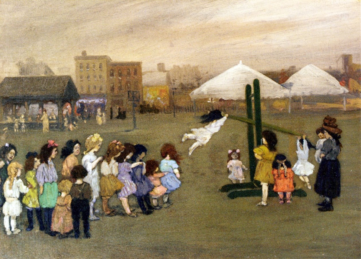 Játszótér, 1907 körül alkotó: Jerome Myers