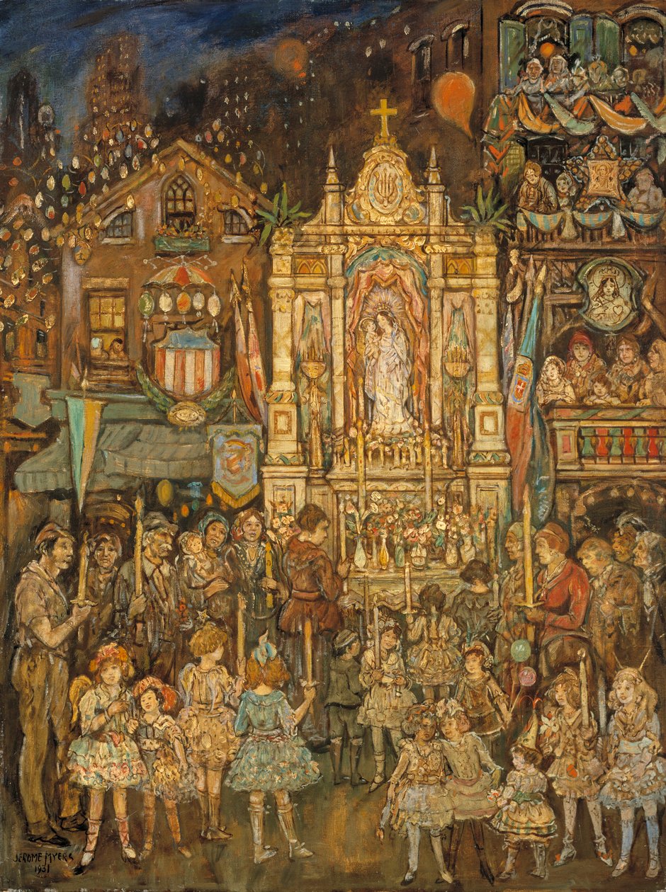 Utcai szentély, 1931. alkotó: Jerome Myers