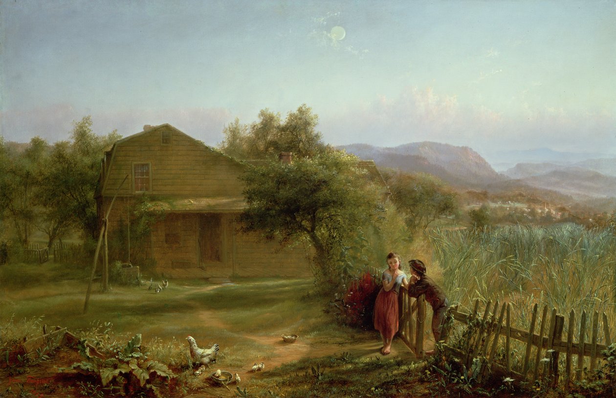 Flört, 1875 alkotó: Jerome Thompson