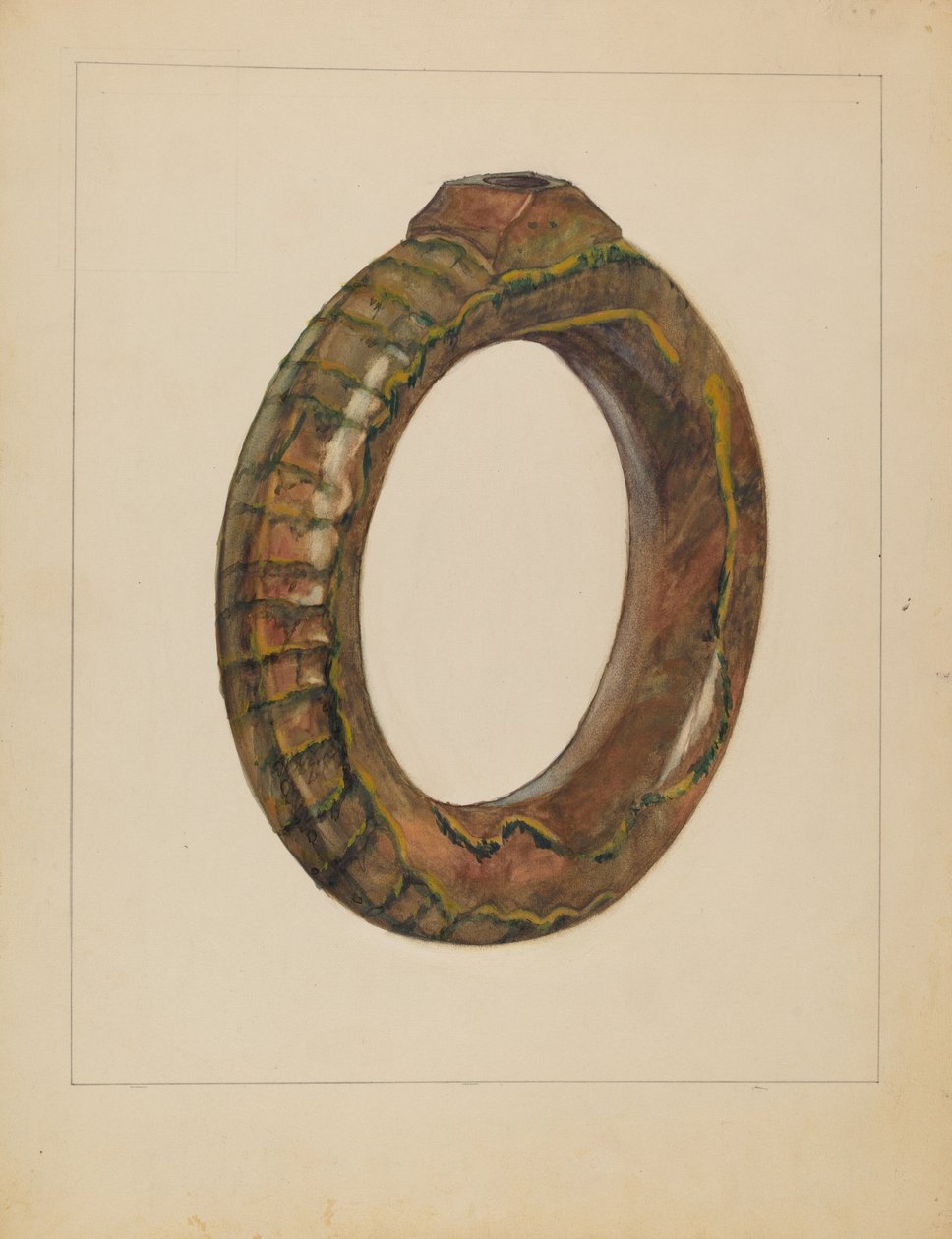 Gyűrűs üveg, 1936. alkotó: Jessica Price