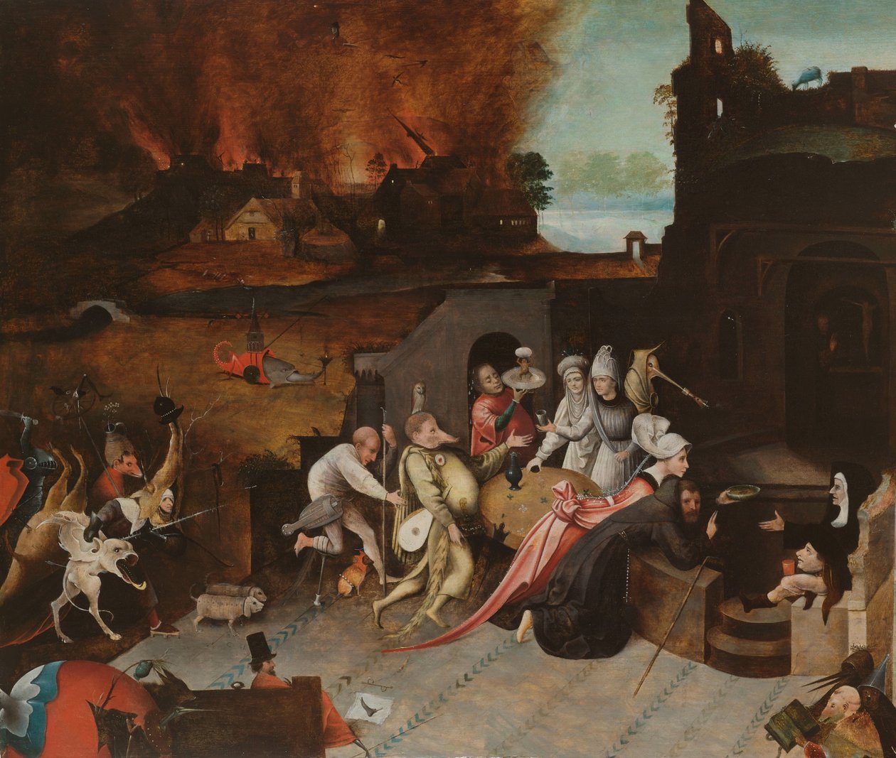 Szent Antal megkísértése alkotó: Jheronimus Bosch (copy after)