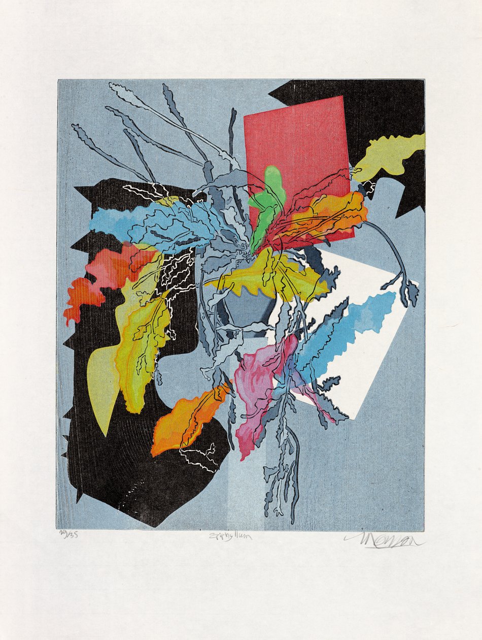 Epiphelyum, 2015 (woodcut) alkotó: Jim Monson