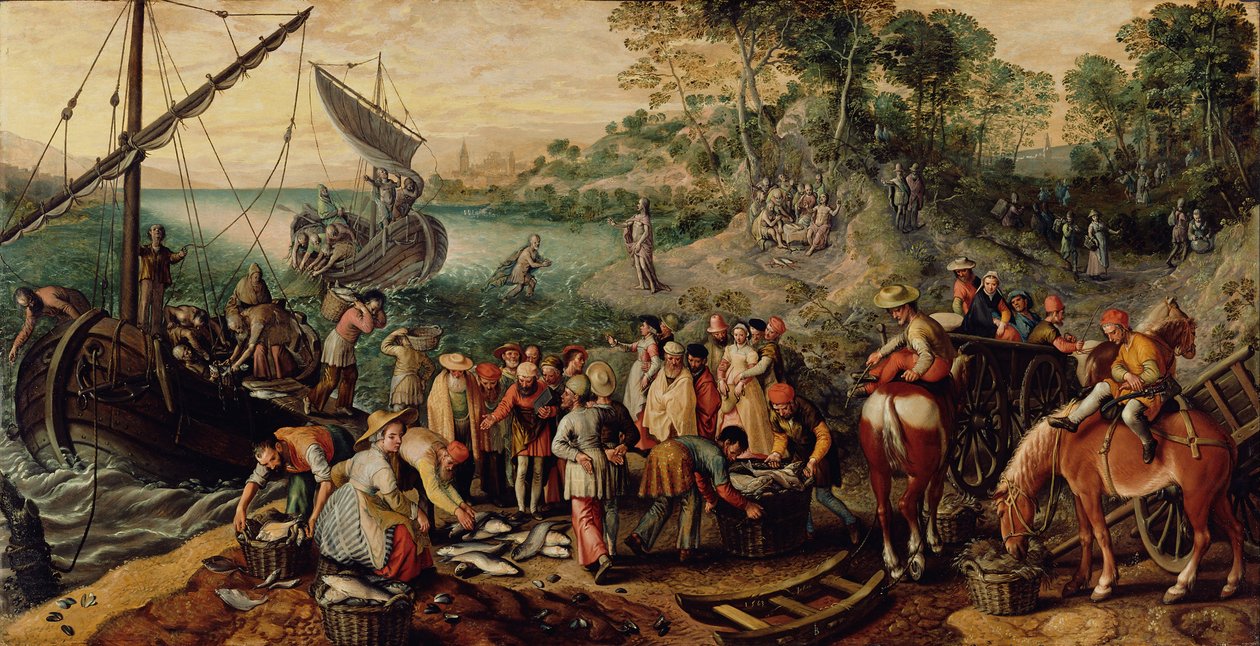 A halak csodálatos tervezete alkotó: Joachim Beuckelaer