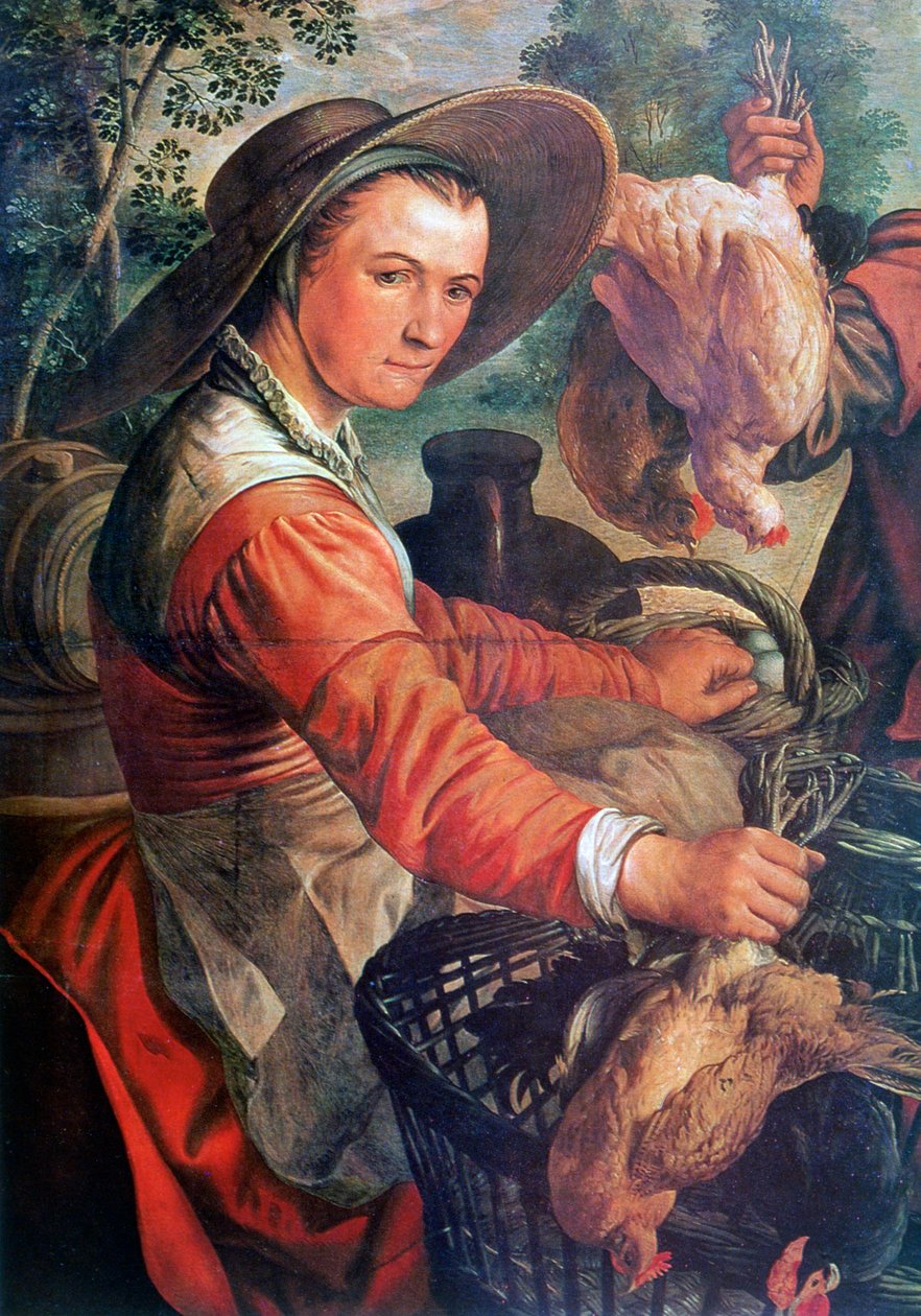 A piacon, részlet, c1550-1537 alkotó: Joachim Beuckelaer
