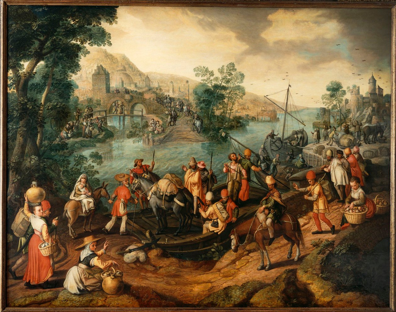 Repülés Egyiptomba, 1563. alkotó: Joachim Beuckelaer