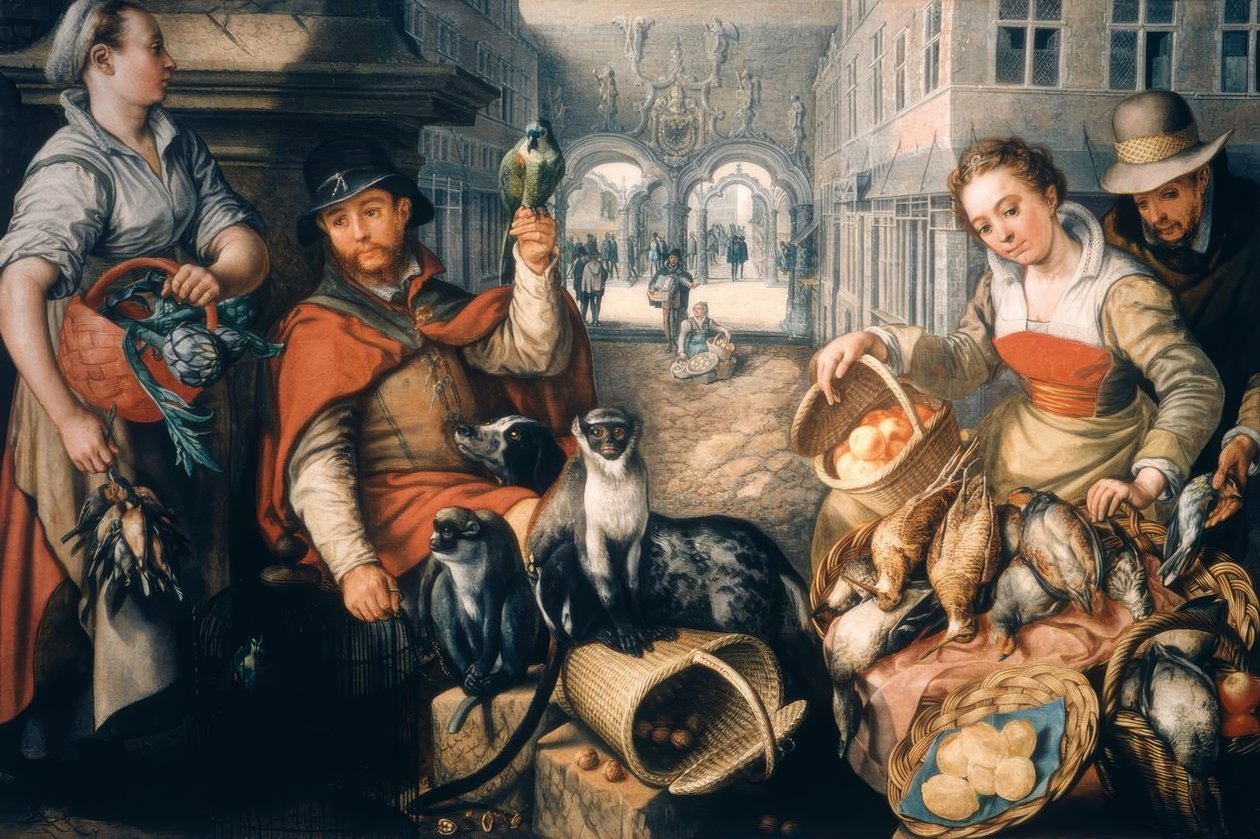 Egzotikus állatok eladója alkotó: Joachim Beuckelaer