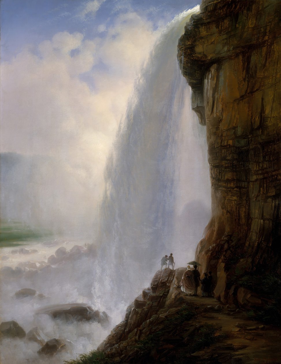 A Niagara-vízesés alatt, 1862. alkotó: Joachim Ferdinand Richardt