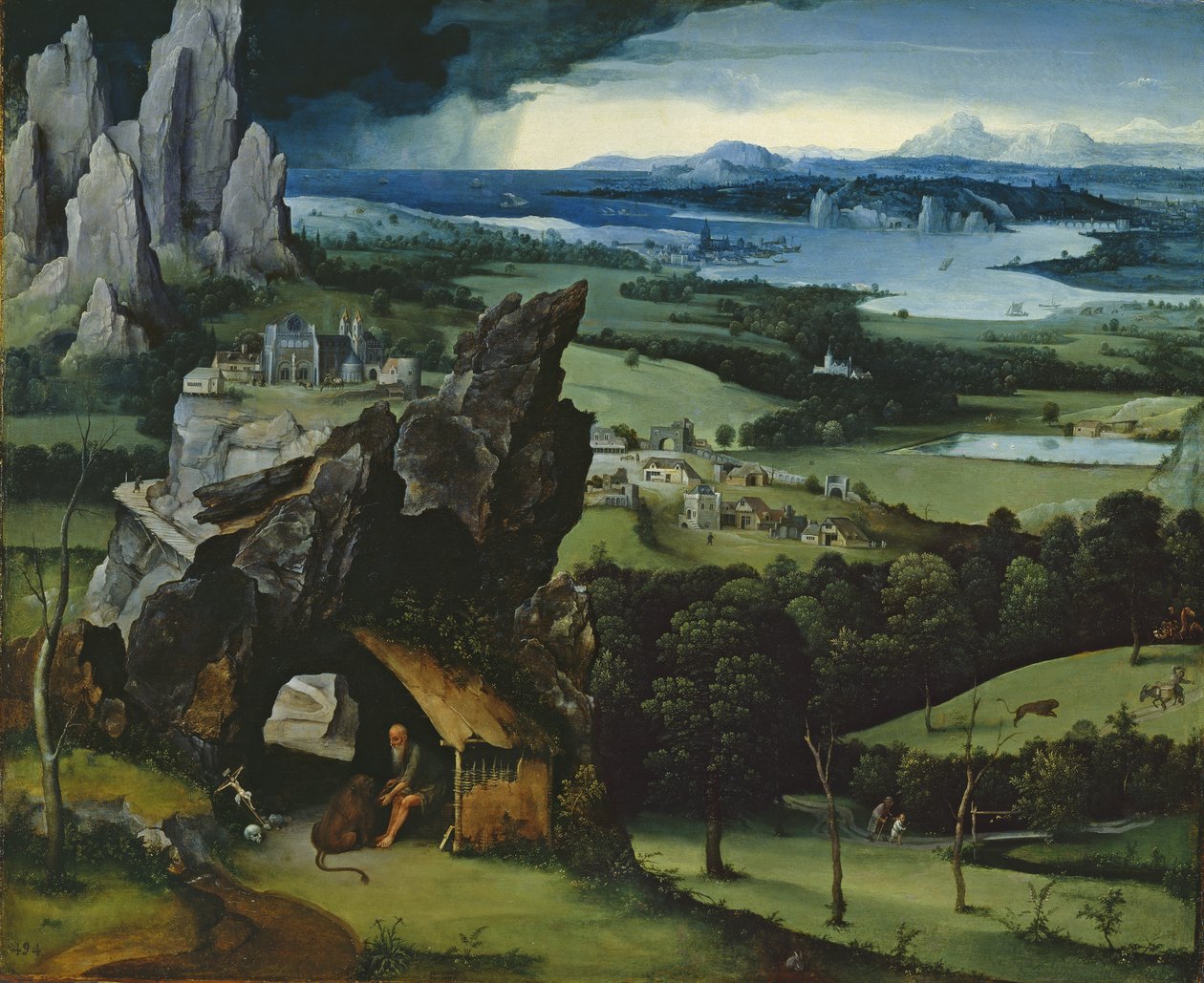 Táj Szent Jeromossal alkotó: Joachim Patinir