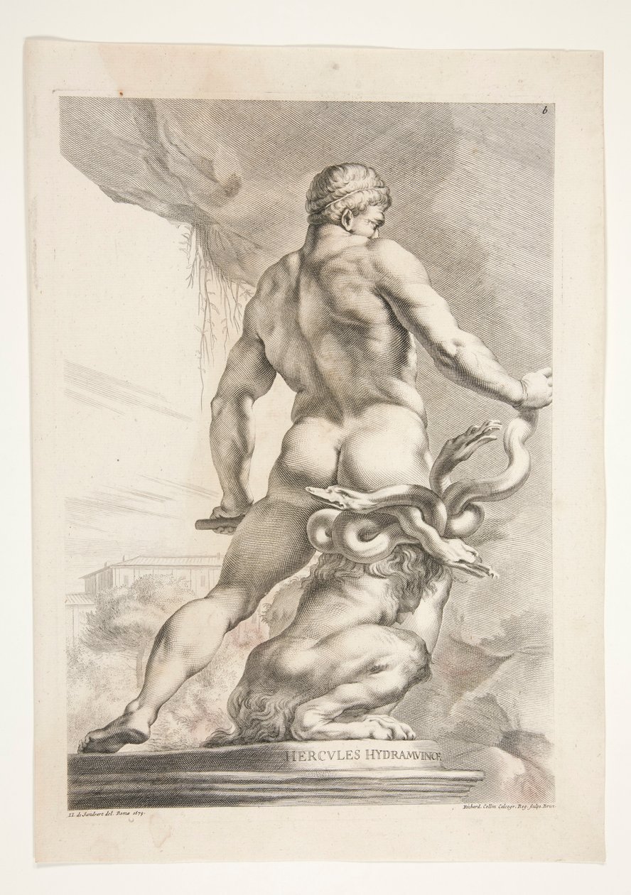 Hercules Hydramuvince (Hercules and the Hydra) alkotó: Joachim von Sandrart