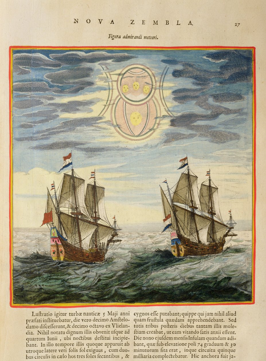 A nap és a csillagok, akik útjukon kalauzolják a tengerészeket, az „Atlas Maior, Sive Cosmographia Blaviana”-ból, 1662 alkotó: Joan Blaeu