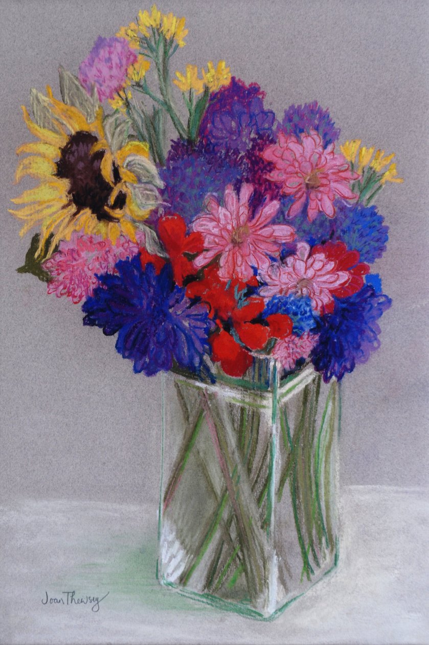 Január virágai, 2010, (pasztell) alkotó: Joan Thewsey