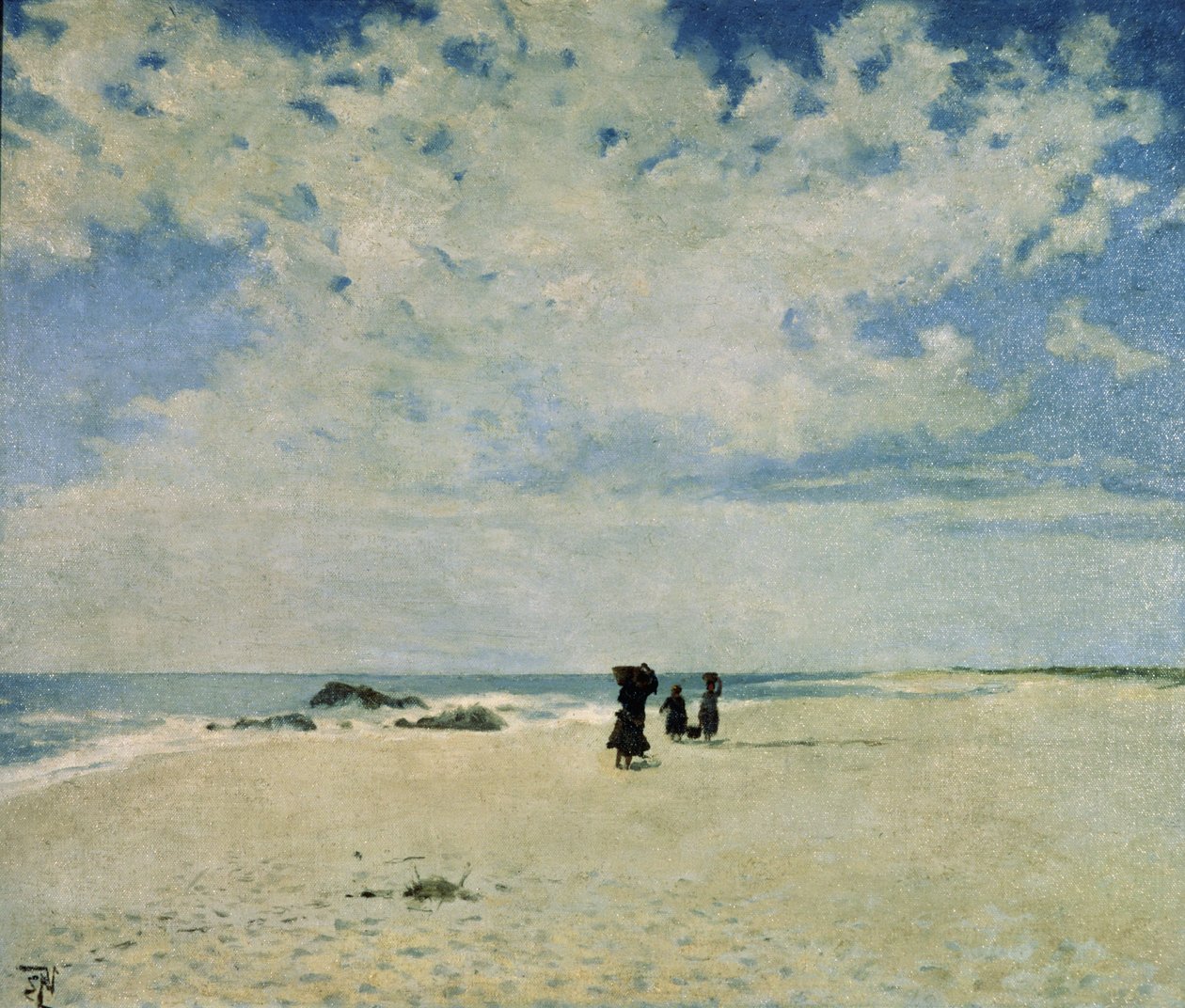 A strand alkotó: Joan Vaz