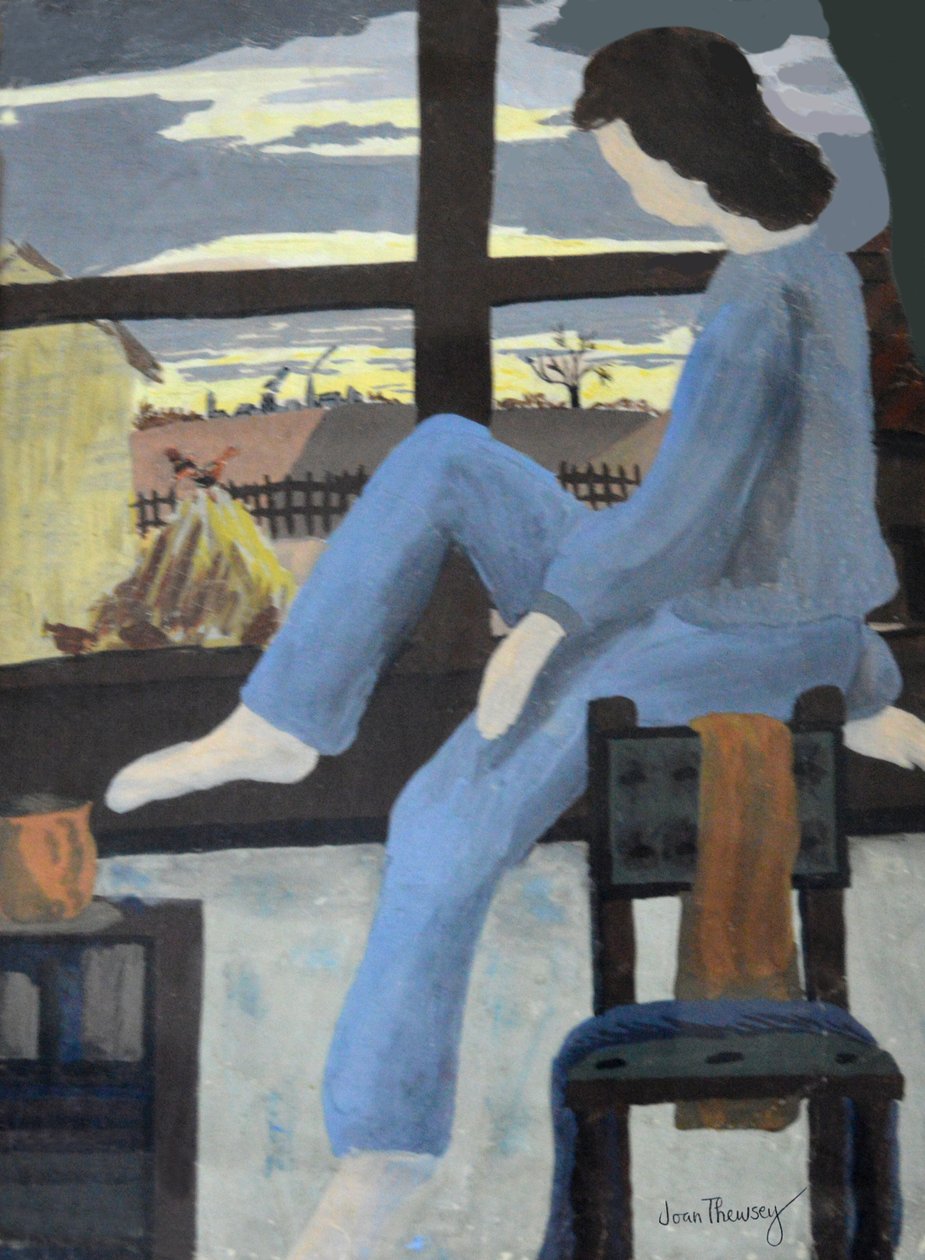 Girl Watching the Dawn, 1950, (guache) alkotó: Joan Thewsey