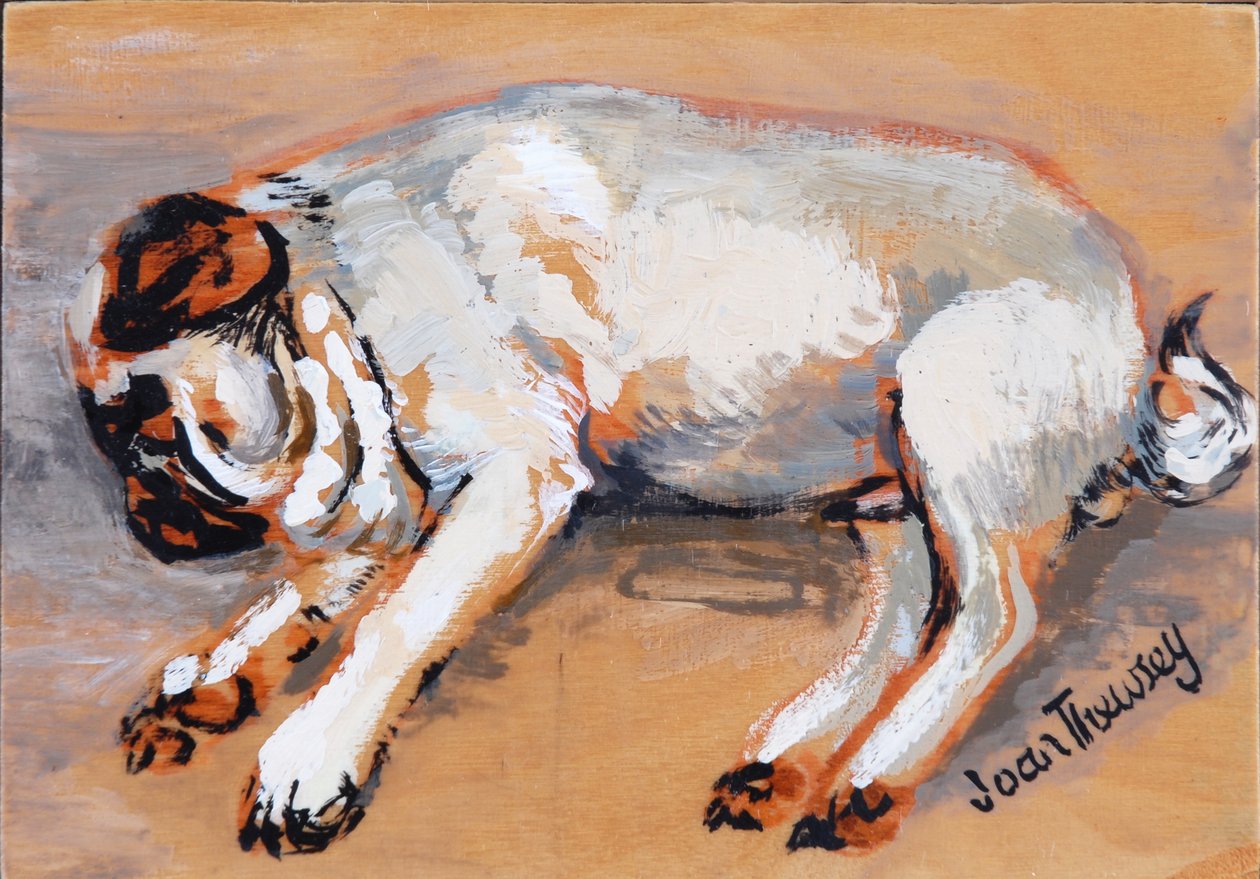 Hogarth Sleeping, 2005, (gouache) alkotó: Joan Thewsey