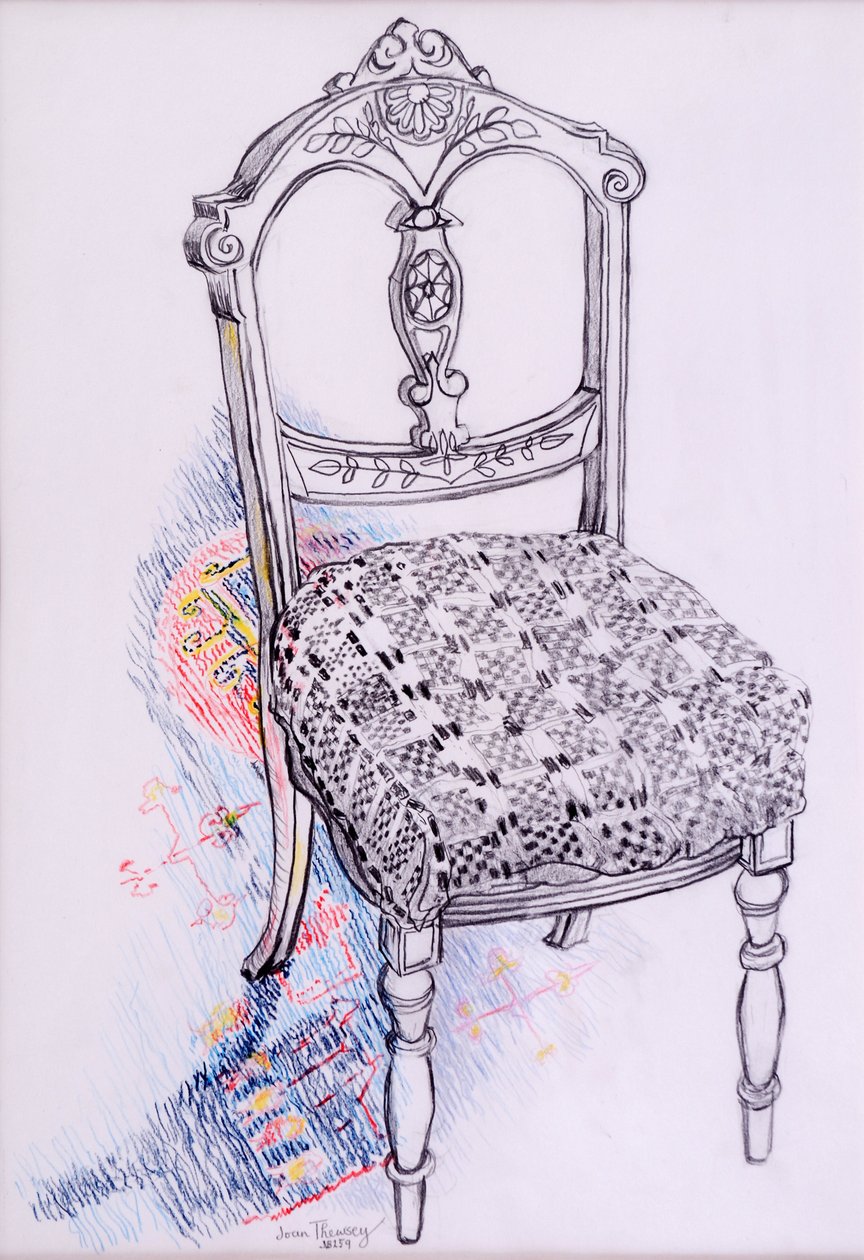A székem portréja, 2000, ceruza alkotó: Joan Thewsey