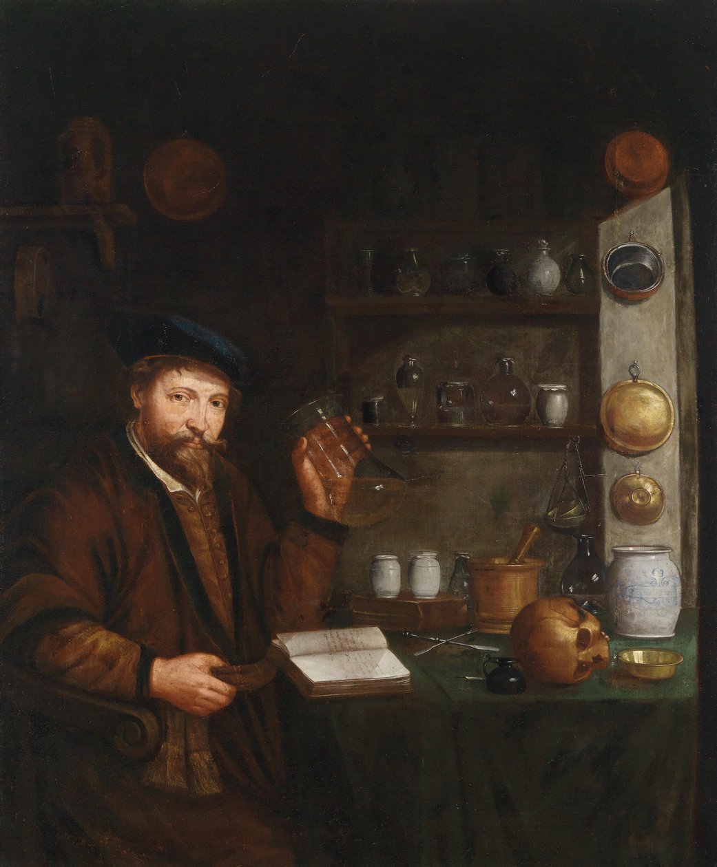 Orvos a dolgozószobájában alkotó: Joannes de Cordua  