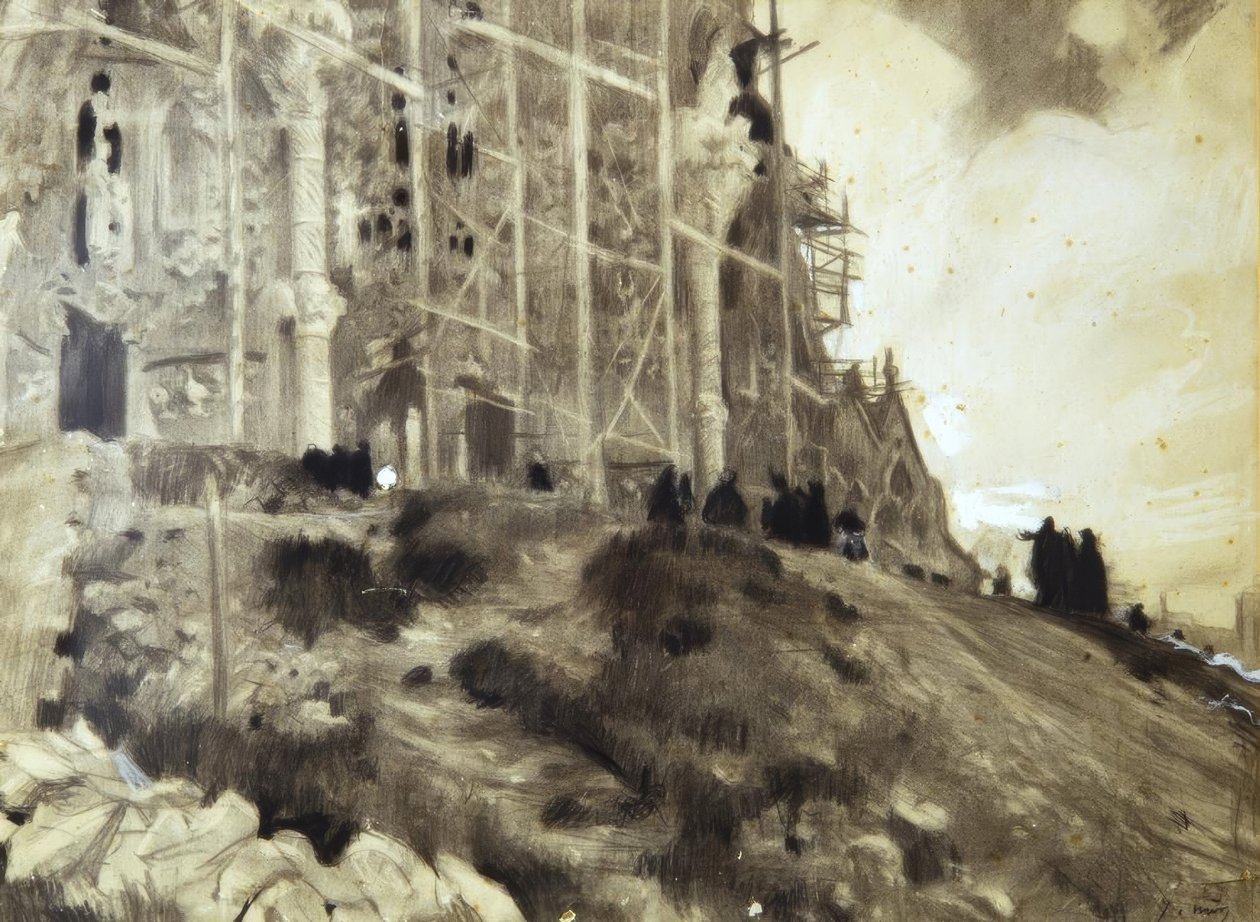 A Sagrada Familia építése alkotó: Joaquim Mir i Trinxet