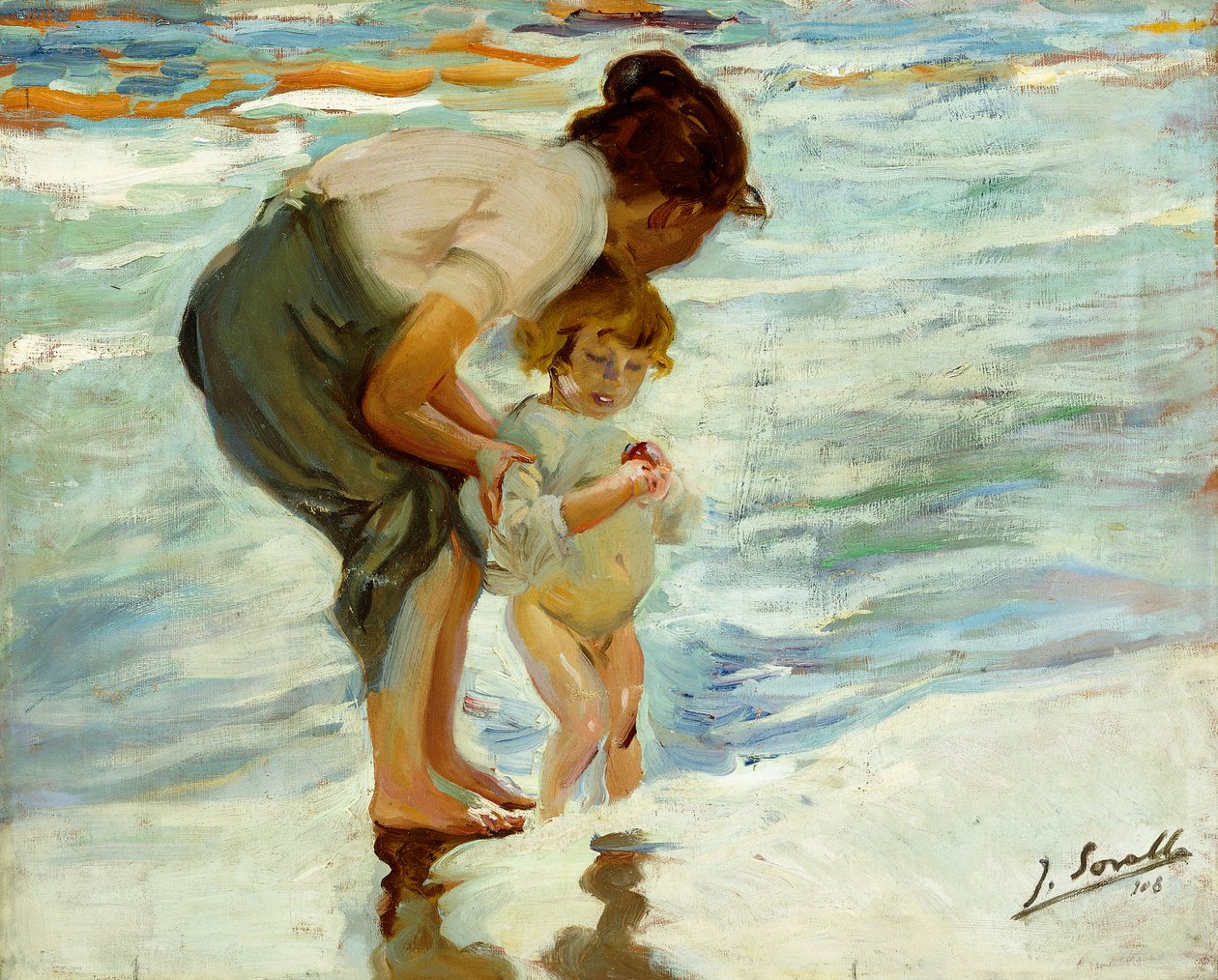 A tengerparton, 1908 alkotó: Joaquín Sorolla