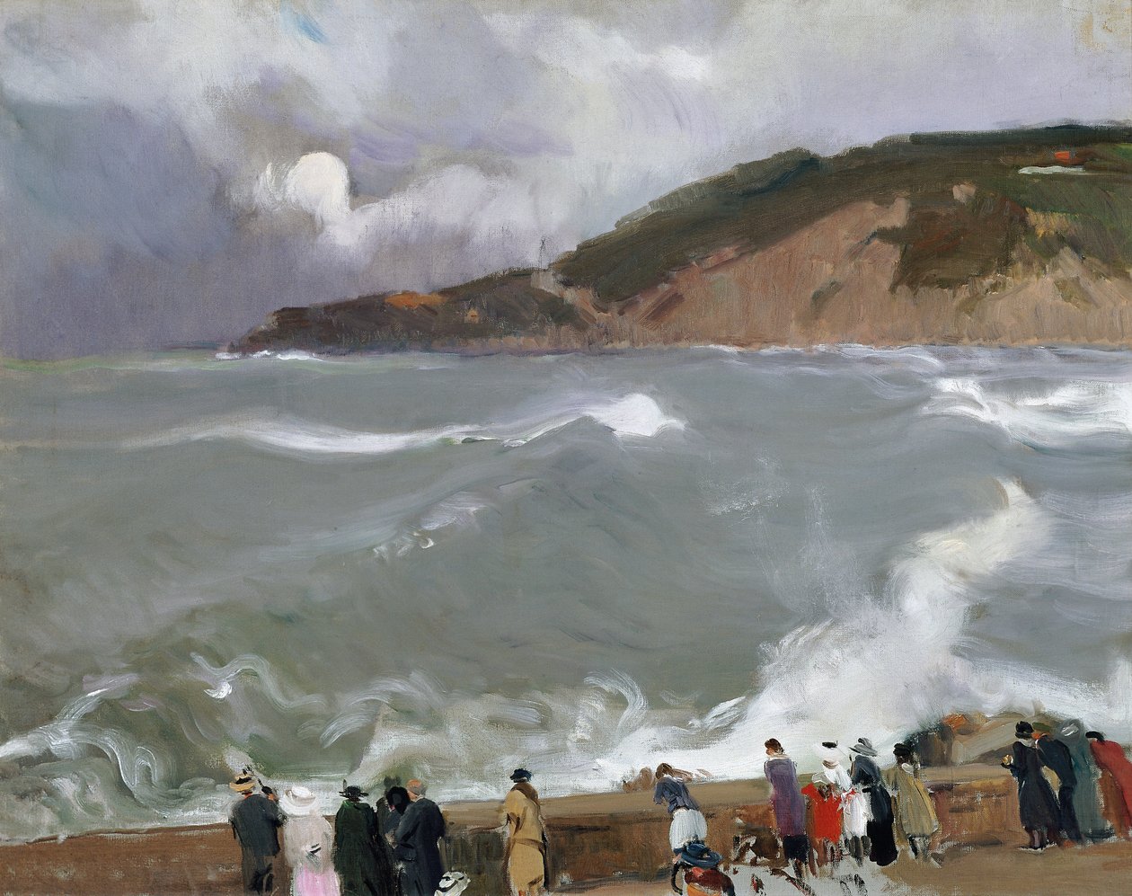 Hullámtörő, San Sebastian alkotó: Joaquín Sorolla