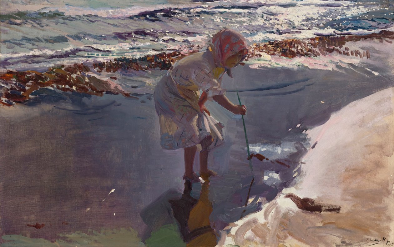 Tenger gyümölcseit keres, Valencia Beach alkotó: Joaquín Sorolla