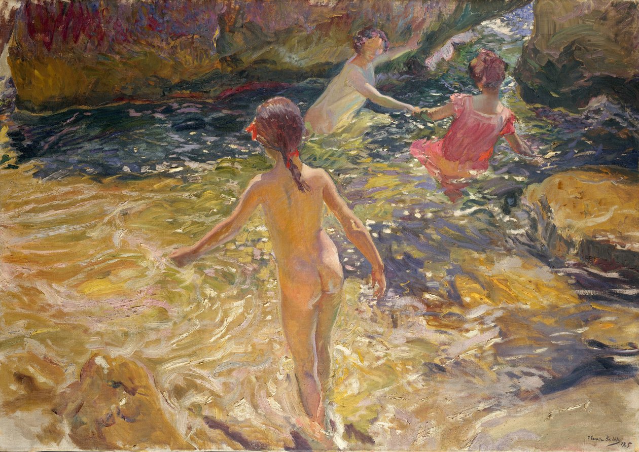 A fürdőszoba, Jávea alkotó: Joaquín Sorolla