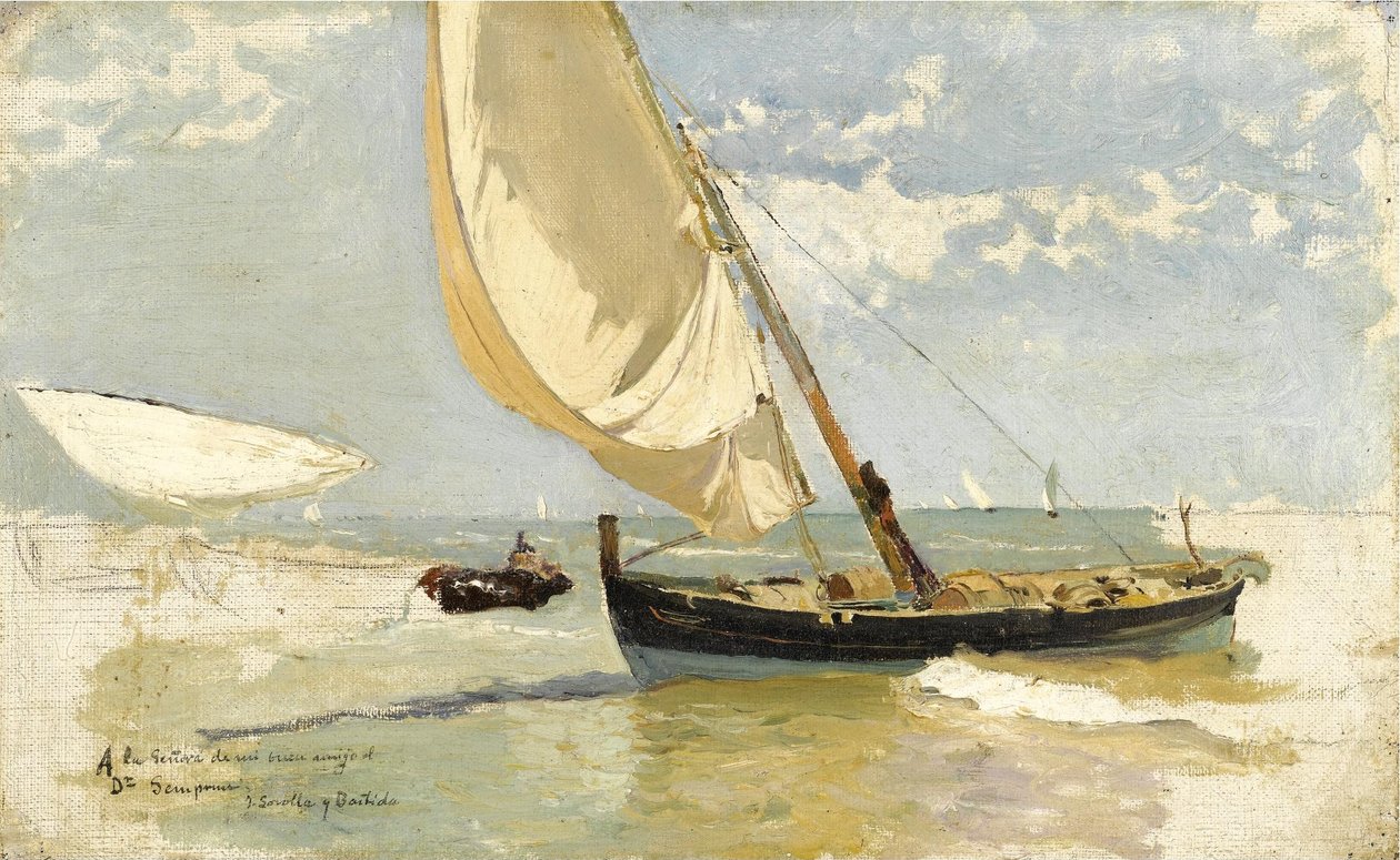Strand tanulmány alkotó: Joaquín Sorolla