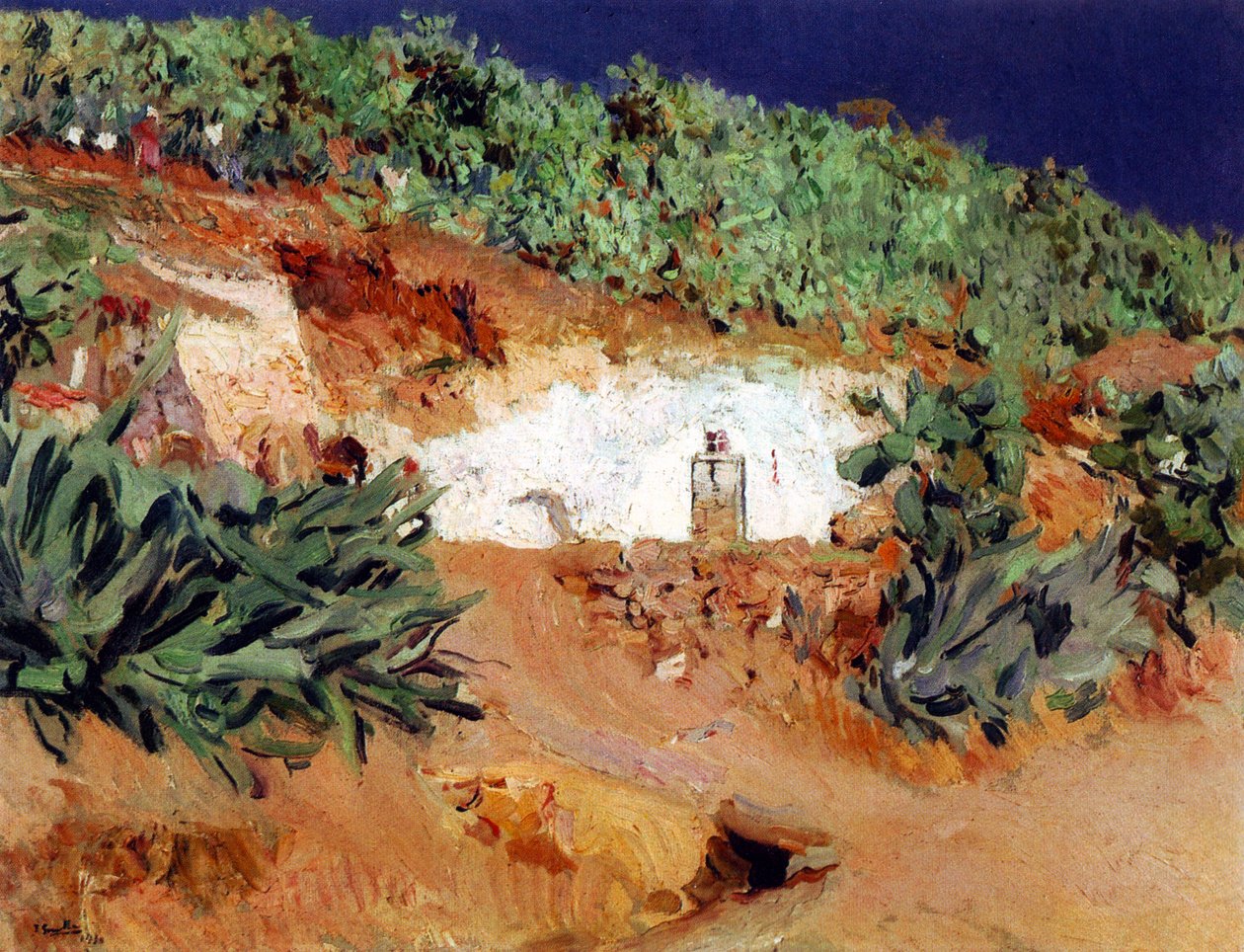 A cigányok háza Sacromonte -ban alkotó: Joaquín Sorolla