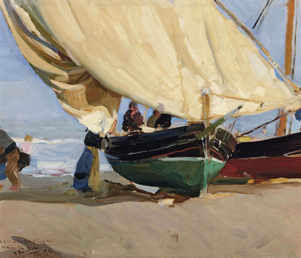 Halászok alkotó: Joaquín Sorolla