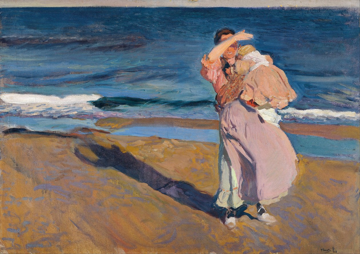 Halásznők a fiával alkotó: Joaquín Sorolla