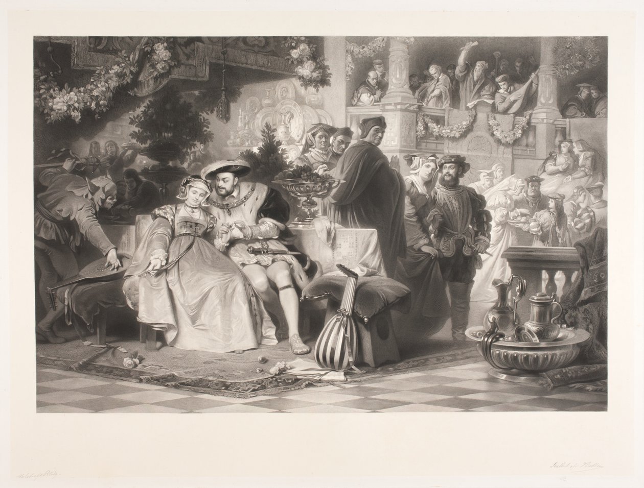 VIII Henrik és Boleyn Anna alkotó: Joel Ballin