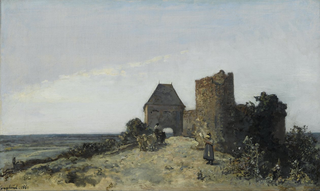 A Rosemont kastély romjai alkotó: Johan Barthold Jongkind