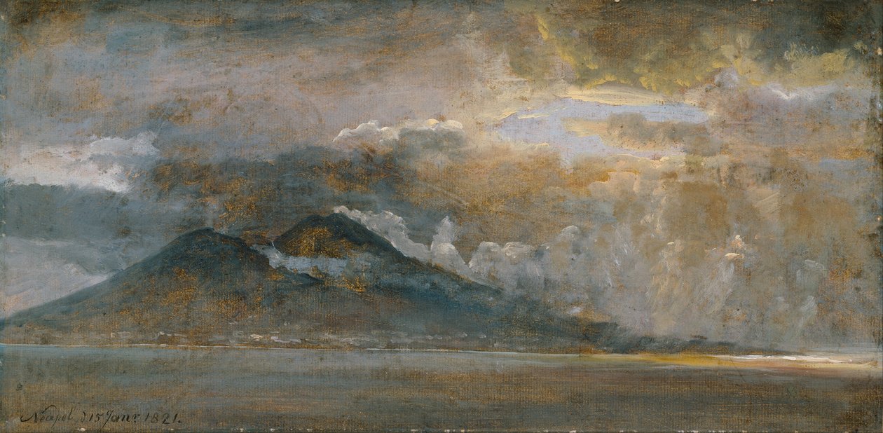 A Nápolyi -öböl a Vezúvval alkotó: Johan Christian Dahl