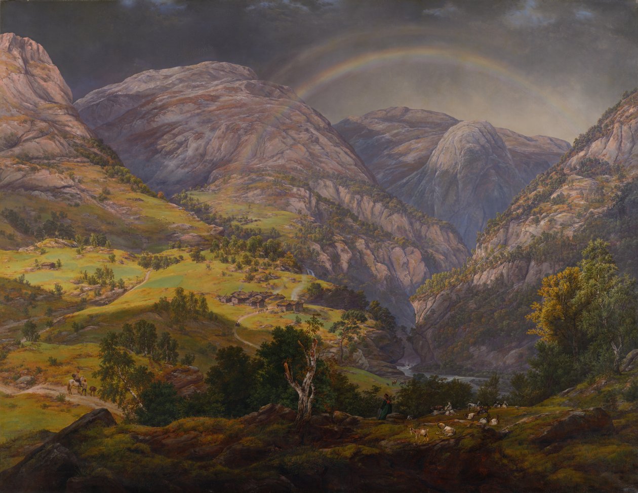 Kilátás Stalheimből Fra Stalheim alkotó: Johan Christian Dahl