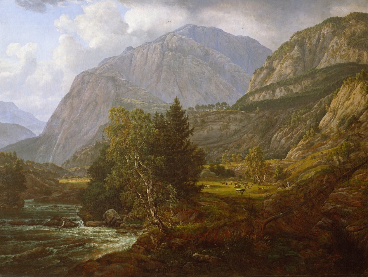 Kilátás Fortundalenre alkotó: Johan Christian Dahl