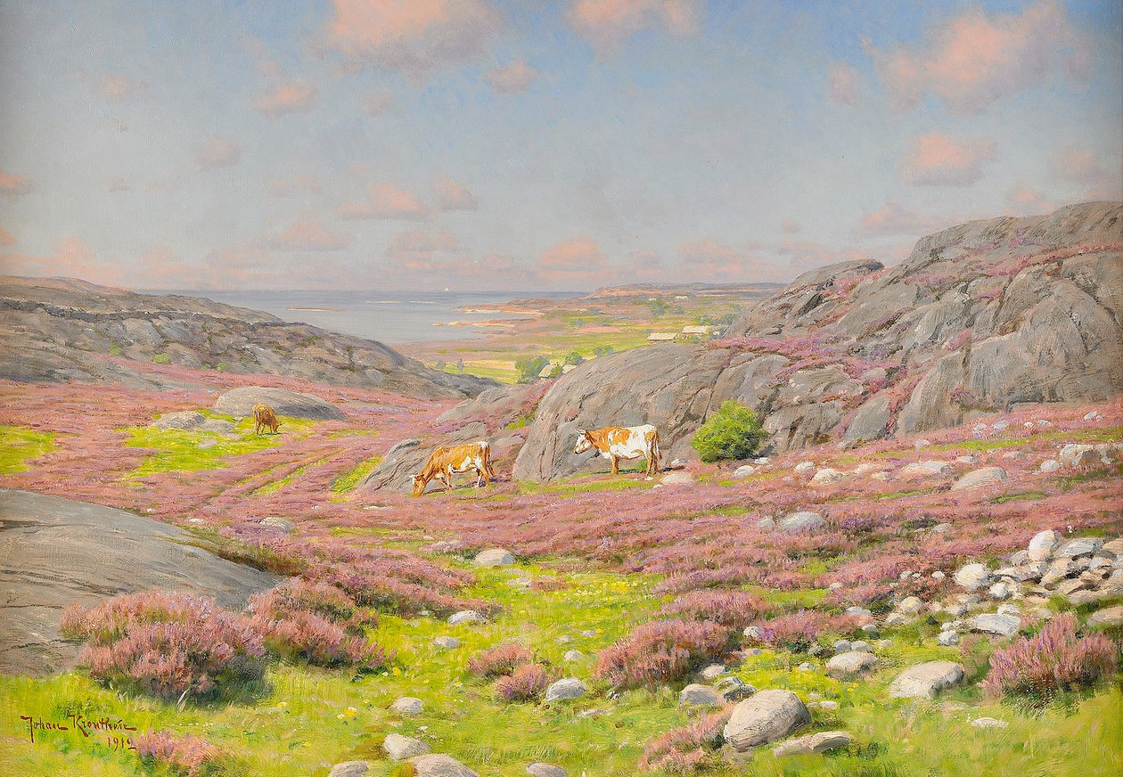 Jelenet Halland északi partjáról alkotó: Johan Fredrik Krouthen