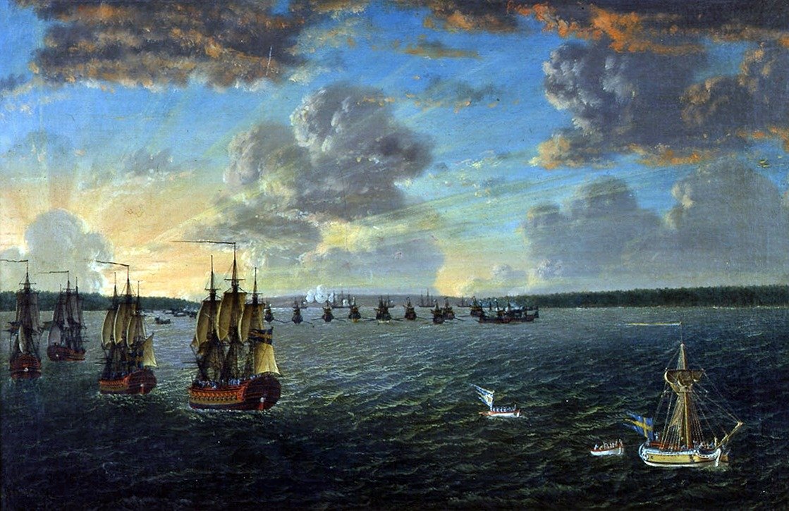 Hajózás a Viborg-öbölbe 1790. június 15-én alkotó: Johan Tietrich Schoultz