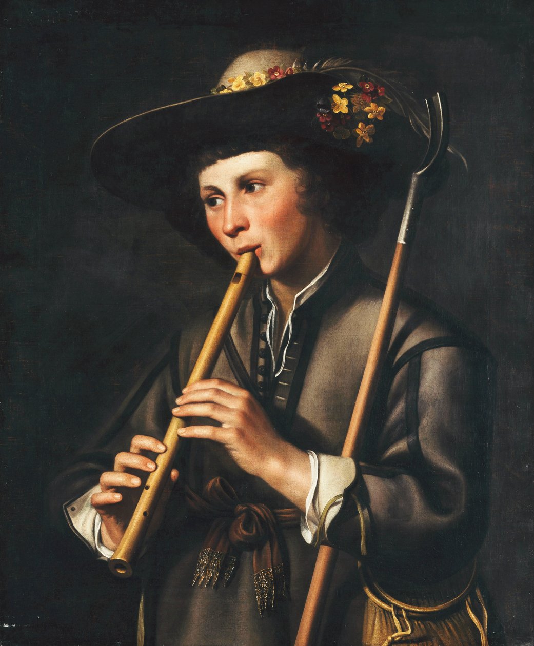 Egy juhász, aki pipázik alkotó: Johan Baeck