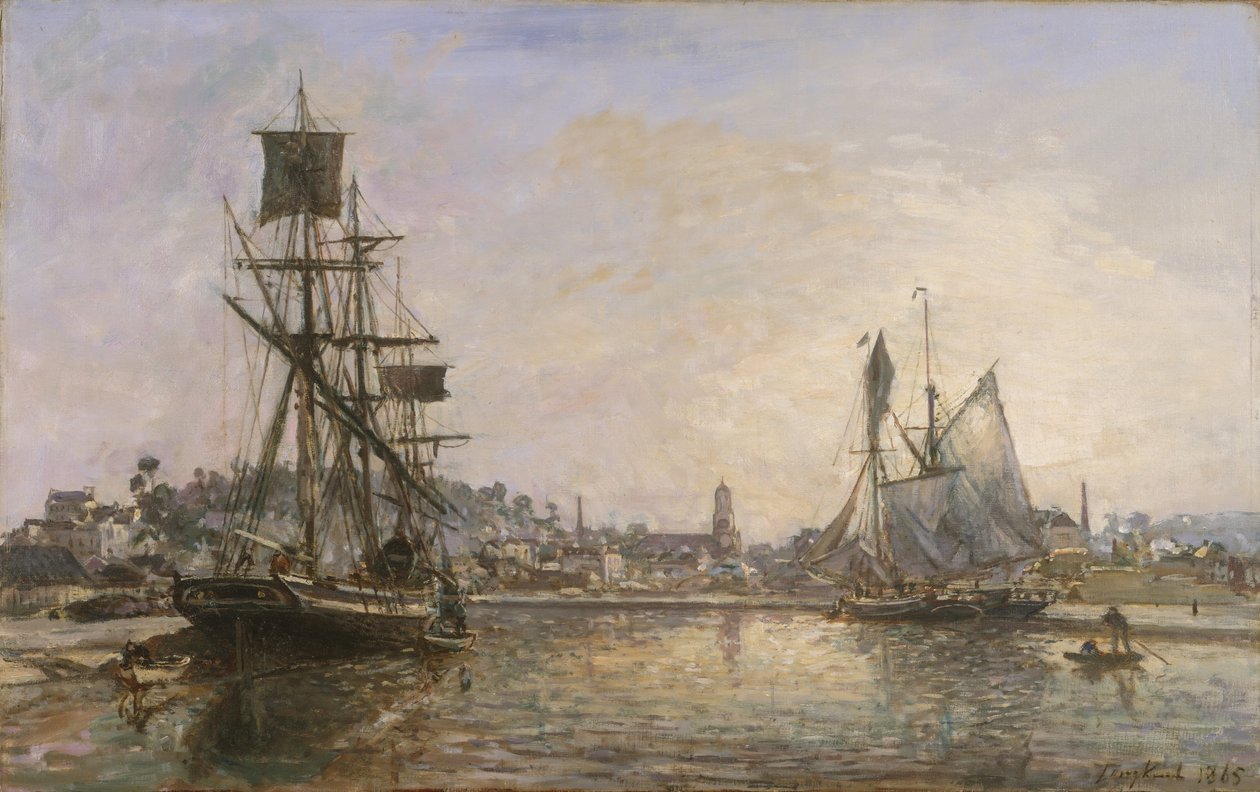 Honfleur, 1865. alkotó: Johan Barthold Jongkind