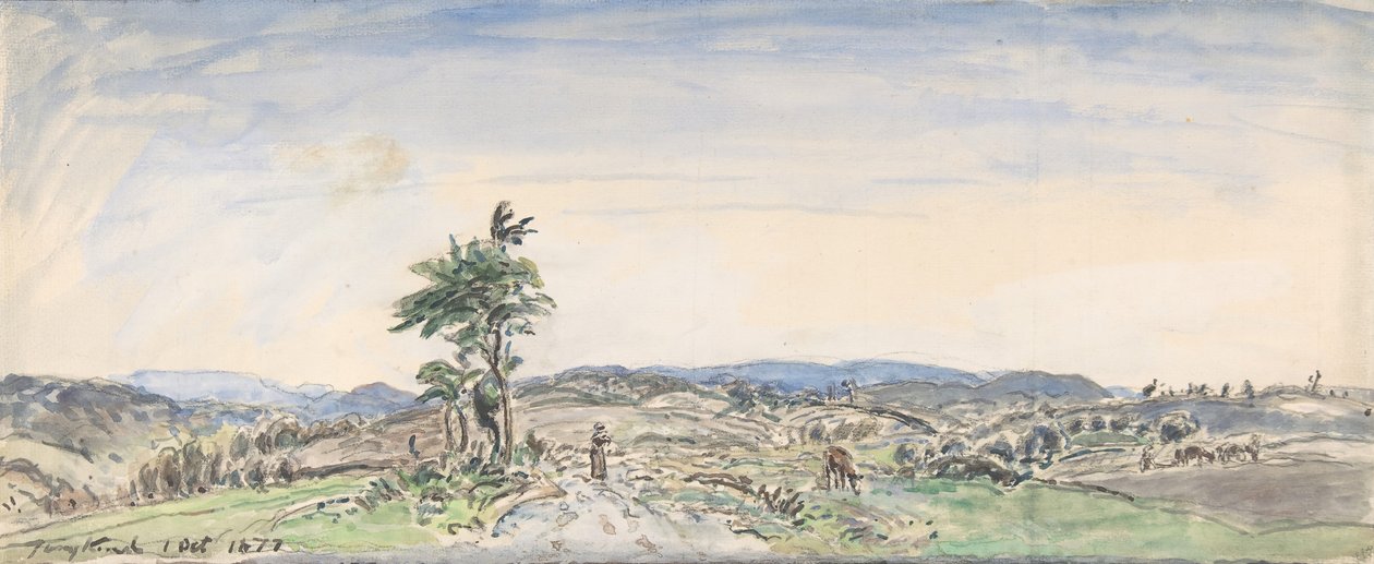 Táj, 1877. alkotó: Johan Barthold Jongkind