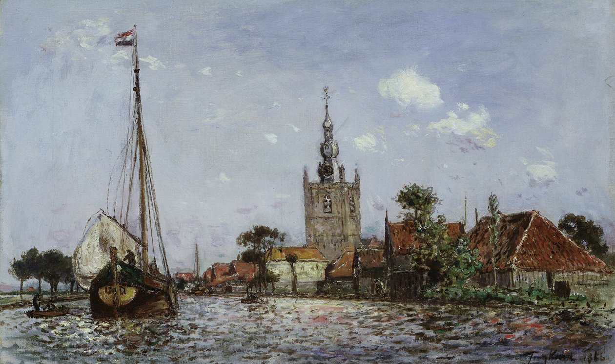 Overschie temploma alkotó: Johan Barthold Jongkind