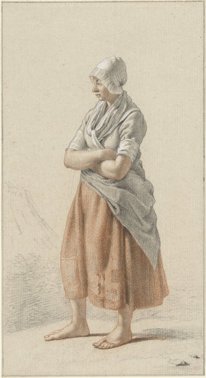 Álló lány, balra alkotó: Johan Christiaan Willem Safft