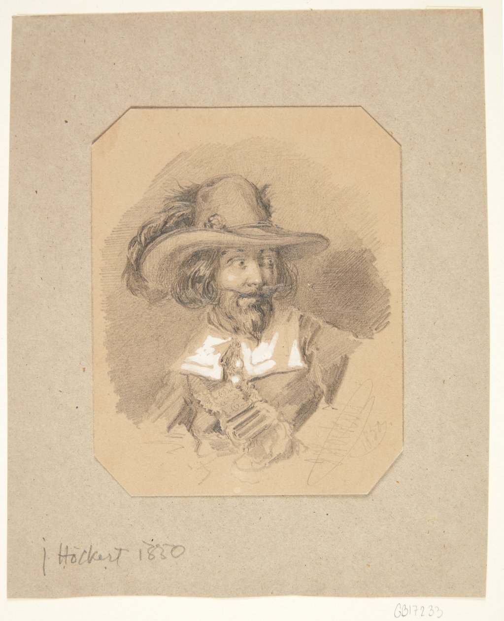 Férfi portréja alkotó: Johan Fredrik Hockert