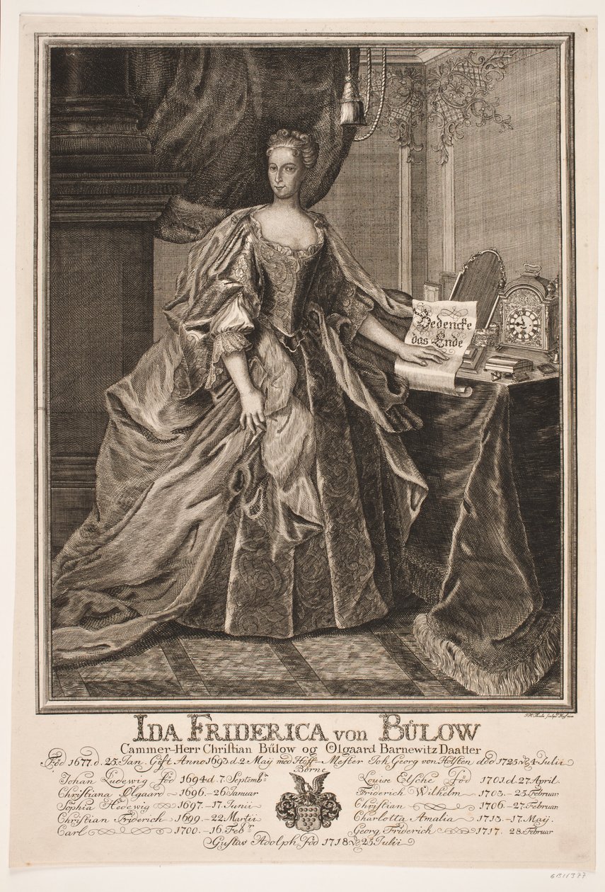 Ida Friderica von Bülow alkotó: Johan Herman Thiele