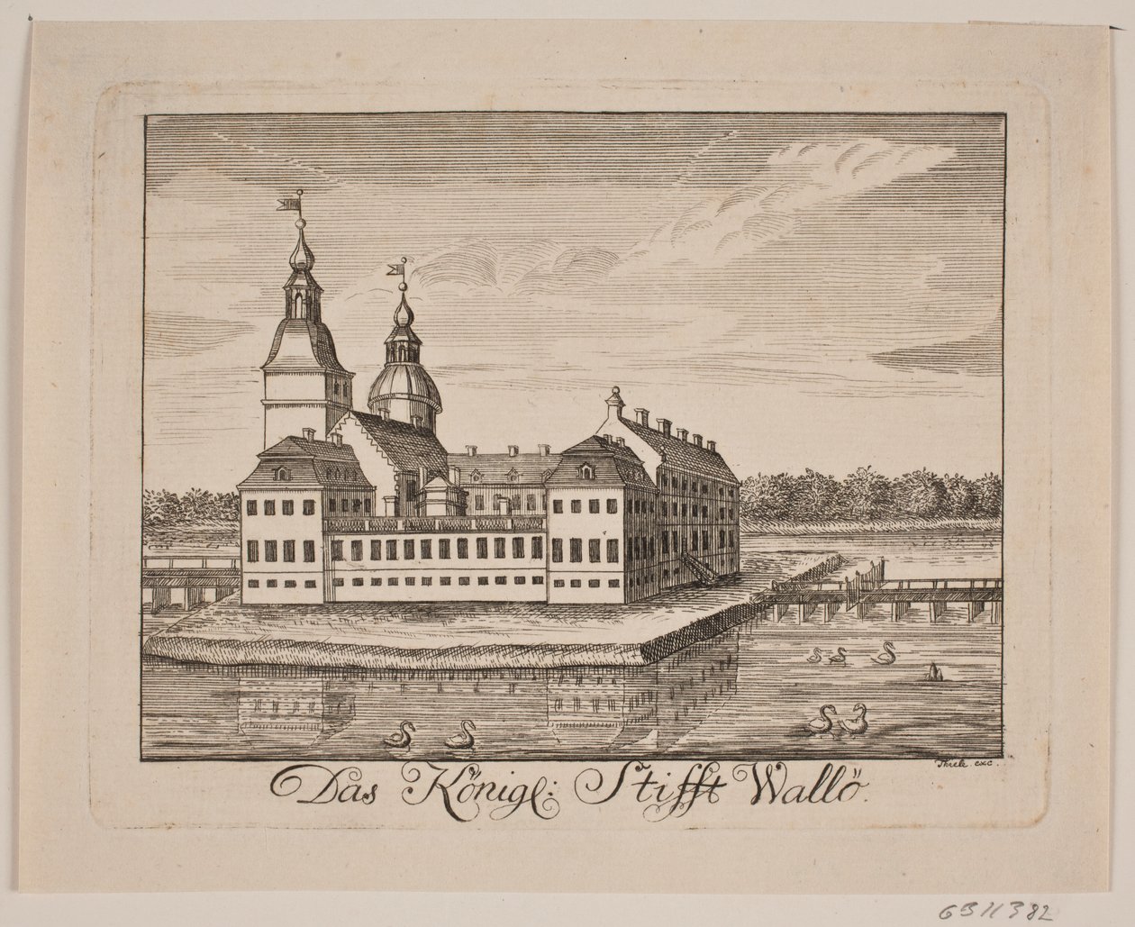 Vallø kastély alkotó: Johan Herman Thiele