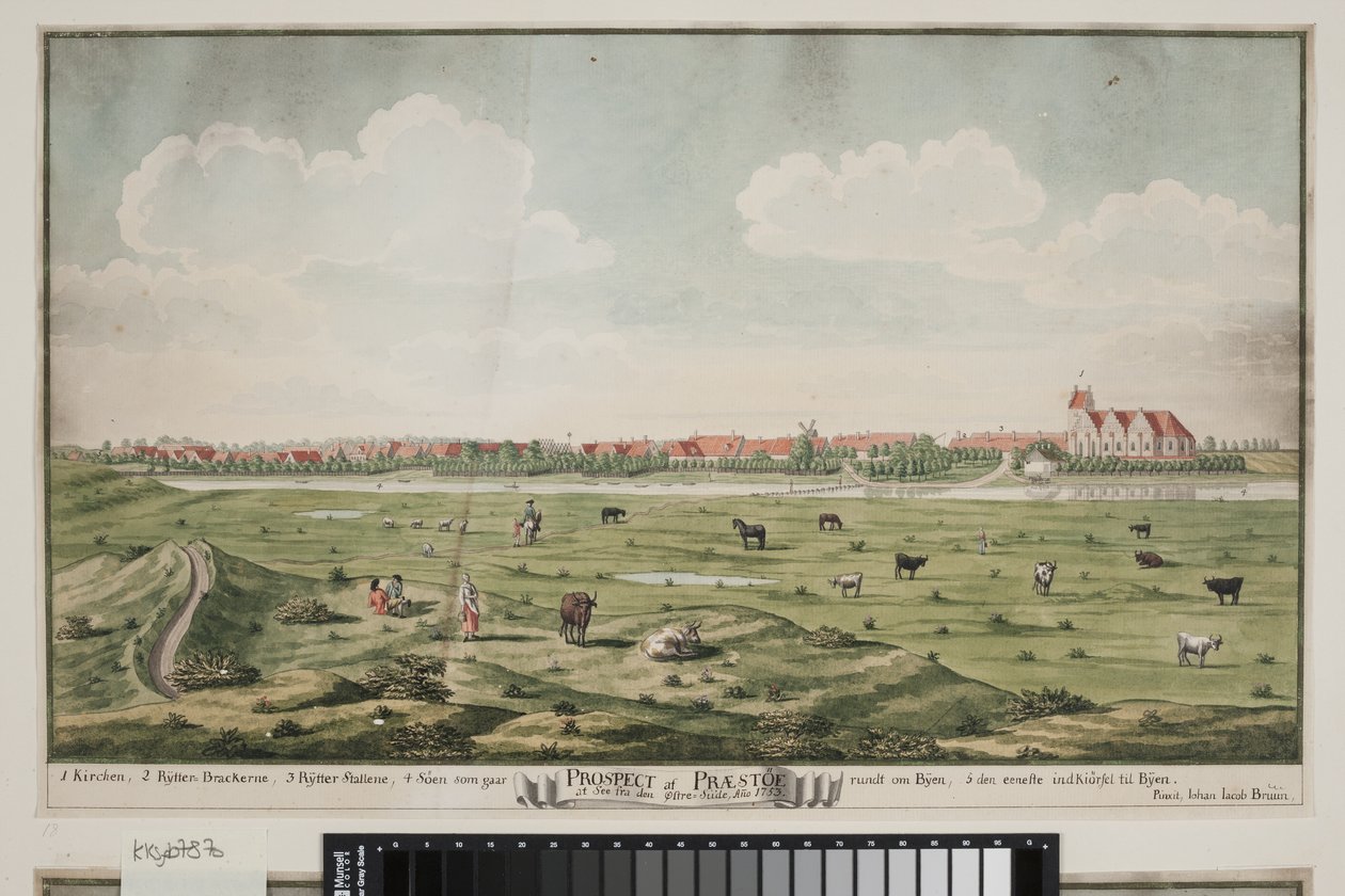 Præstø kilátása alkotó: Johan Jacob Bruun