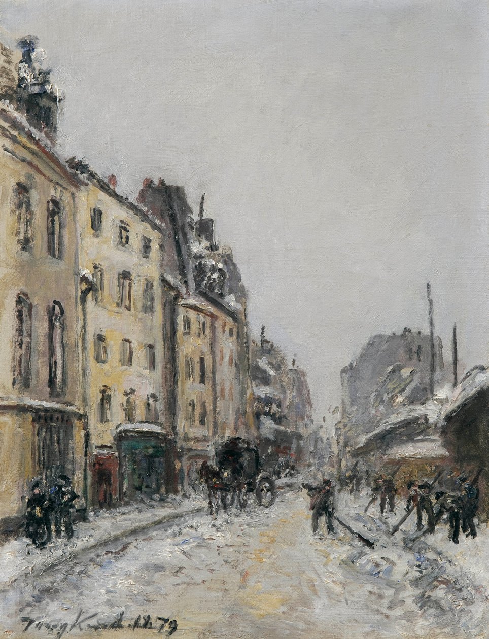 Rue du Faubourg-Saint-Jacques Párizsban alkotó: Johan Jongkind