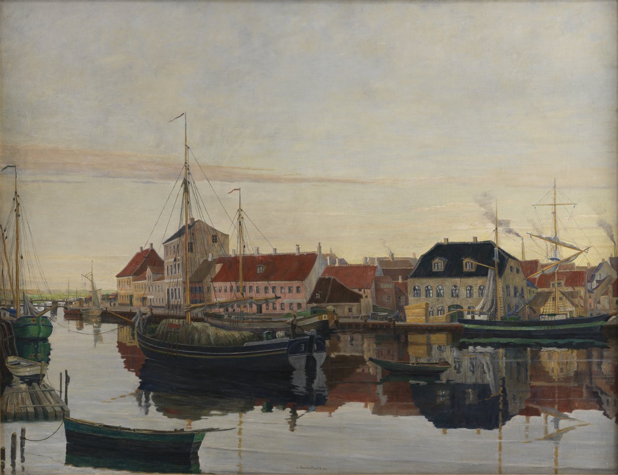 Randers kikötője alkotó: Johan Rohde