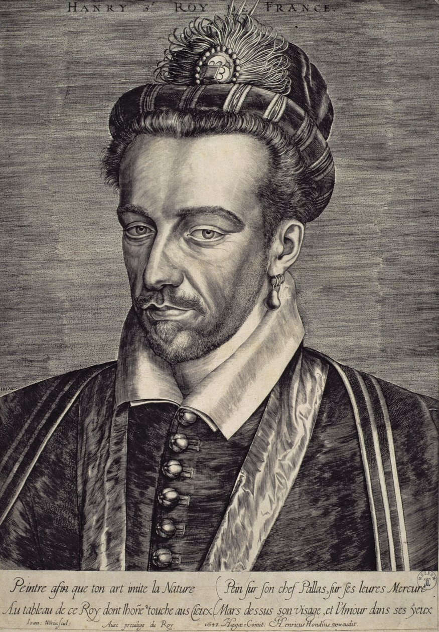 Henri III Valois (1551-89) alkotó: Johan Wierix